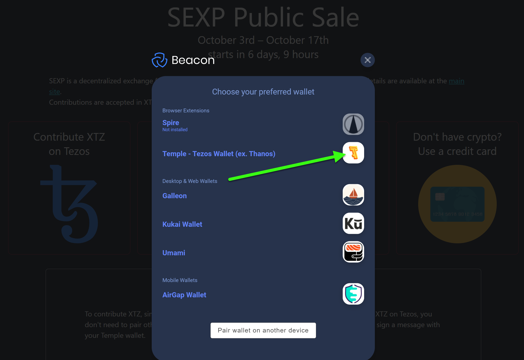 SEXP Public Sale Guide